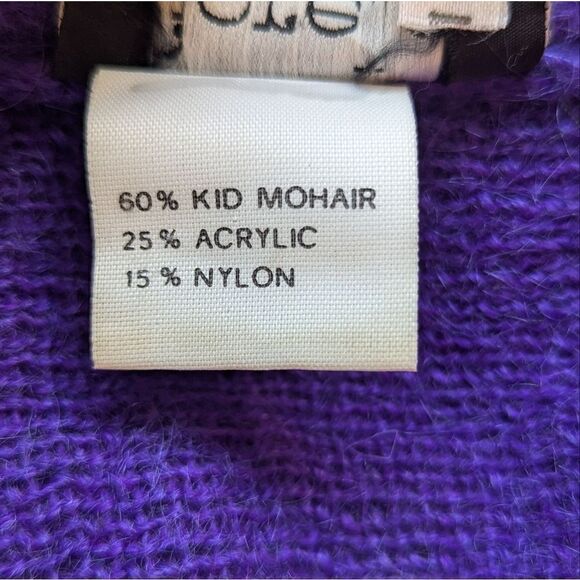 Fiorelle SM Kid Mohair Cardigan Patchwork Lagenlook Whimsigoth Fairy Grunge VTG - Picture 10 of 11